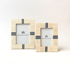 Light and Lapis Picture Frame on a white background at Addison West
