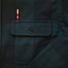 Warren Six Season Flannel in Deepwater at Addison West