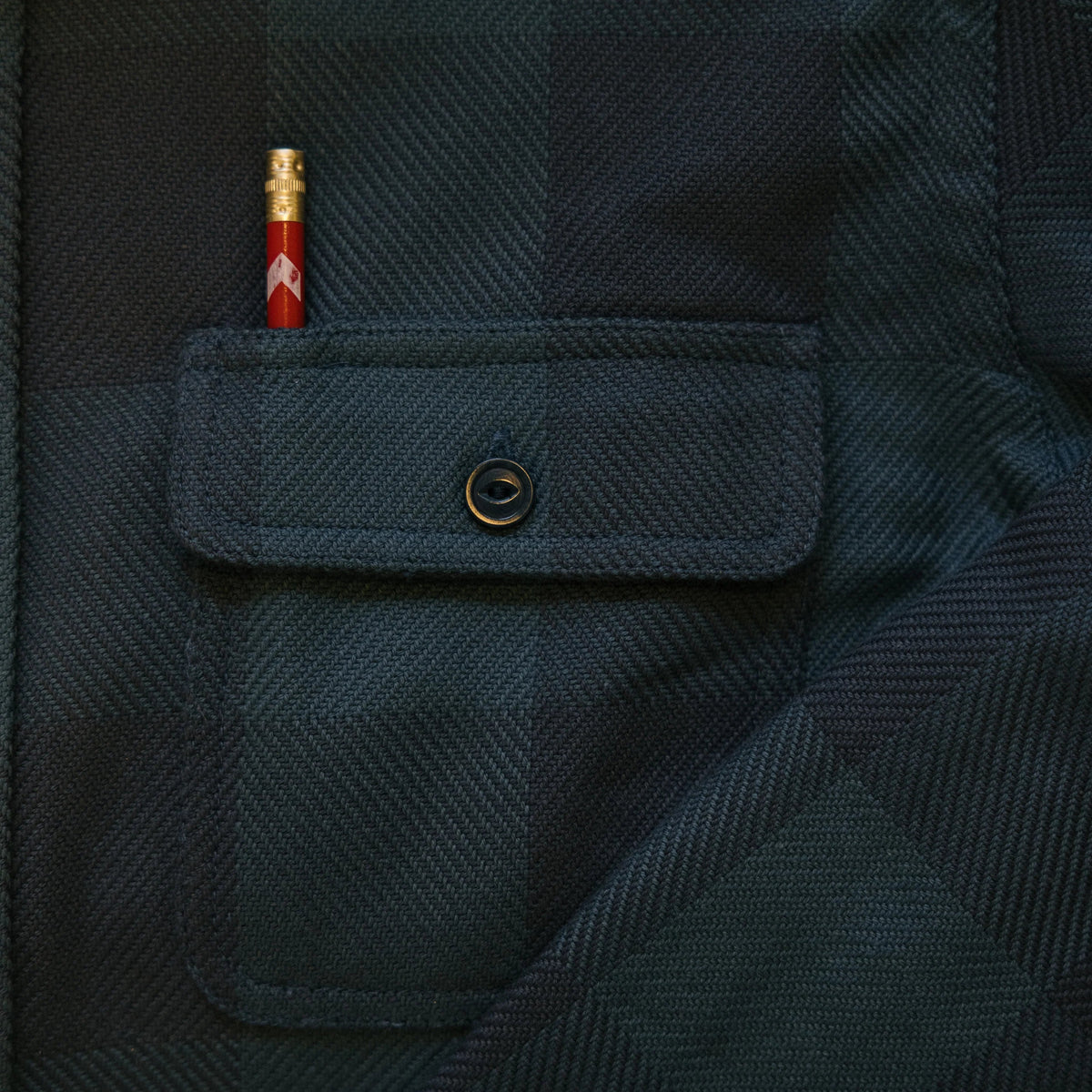 Warren Six Season Flannel in Deepwater at Addison West