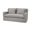 Denly I 69 X 38.25 X 34.5 Flint Gray Slipcover Two Seater Sofa on a white background