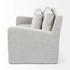 Denly I 69 X 38.25 X 34.5 Frost Gray Slipcover Two Seater Sofa on a white background