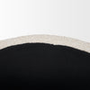 Elise Cream Boucle Upholstered Storage Ottoman on a white background