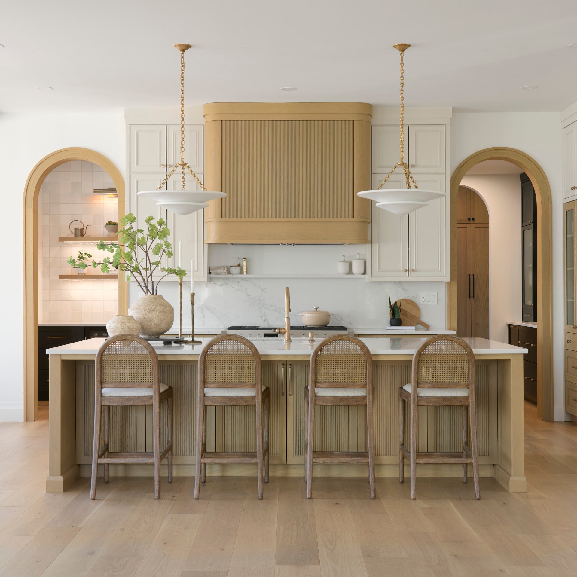 Evelyn Wood and Cane Counter Stool - Addison West 