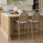 Evelyn Wood and Cane Counter Stool - Addison West 