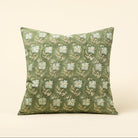 Elowen Block Print Pillow on a beige background at Addison West