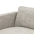 Close up of Emery Sofa in Thames Coal on a white background