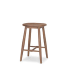 Ernest Medium Brown Wood Counter Stool on a white background