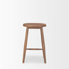 Ernest Medium Brown Wood Counter Stool on a white background