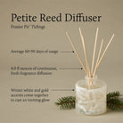 Frasier Fir Tidings Petite Diffuser 4oz on a white background at Addison West