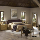 Four Hands Julia Bed in Laughlin Plum, King in a bedroom at Addison West