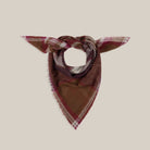 Moismont Scarf Chai N°752 in Taffeta on a beige background at Addison West