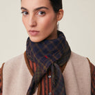 Moismont Scarf Corneille N°852 in Midnight on a model at Addison West