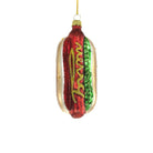 Festive Hot Dog Ornament on a white background at Addison West