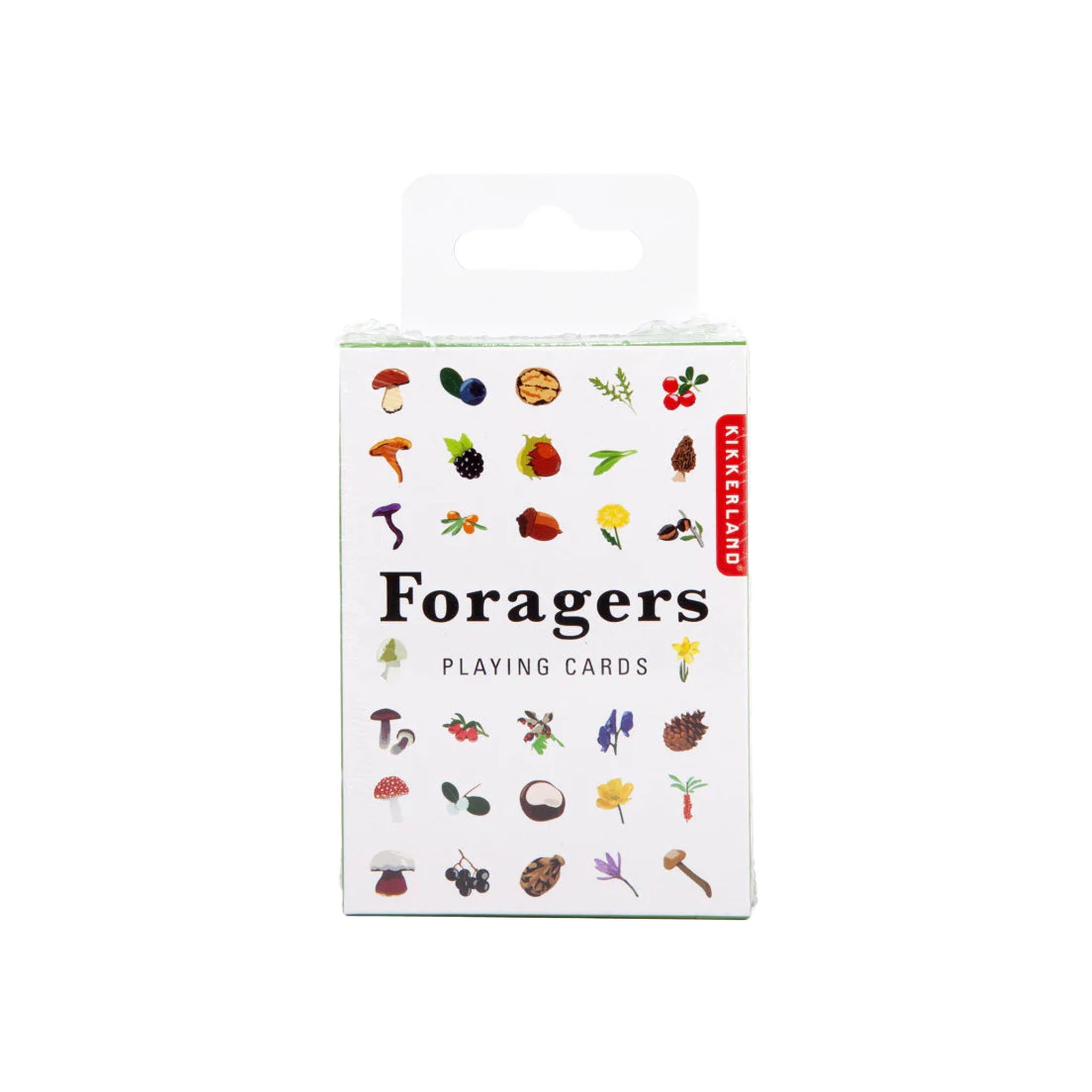 Kikkerland Foragers Playing Card on a white background