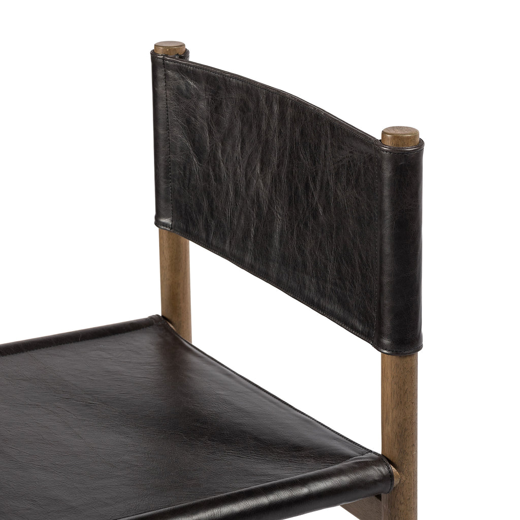 Four hands leather hotsell dining chair