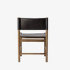 Four Hands Kena Dining Chair in Sonoma Black on a white background