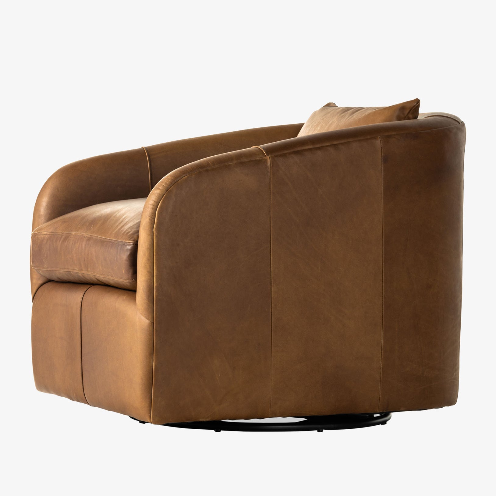 Four Hands Topanga Swivel Chair In Heirloom Sienna Addison West