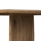 Close up of Four Hands 72" Glenview Dining Table in Weathered Oak Veneer on a white background at Addison West