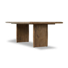 Four Hands 85.5" Glenview Dining Table in Weathered Oak Veneer on a white background at Addison West