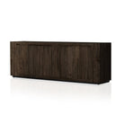 Four Hands Abaso Sideboard in Ebony Rustic Wormwood Oak on a white background at Addison West