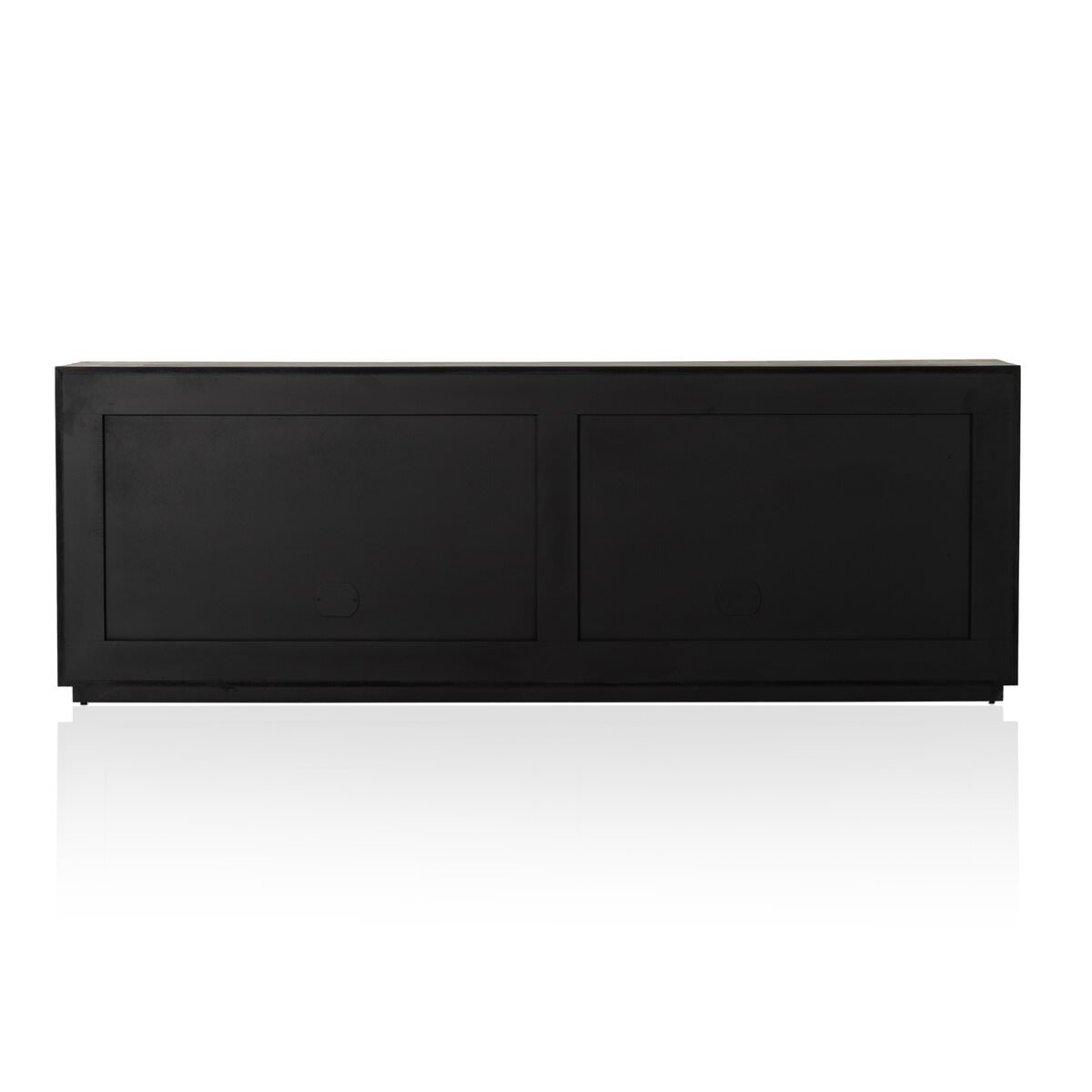 Back of Four Hands Abaso Sideboard in Rustic Wormwood Oak on a white background at Addison West