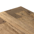 Close up of Four Hands Abaso Sideboard in Rustic Wormwood Oak on a white background at Addison West