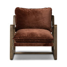 Four Hands Ace Chair in Surrey Auburn on a white background