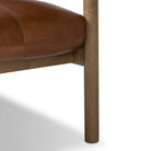 Close up of Four Hands Adaline Chair in Sonoma Chestnut on a white background at Addison West