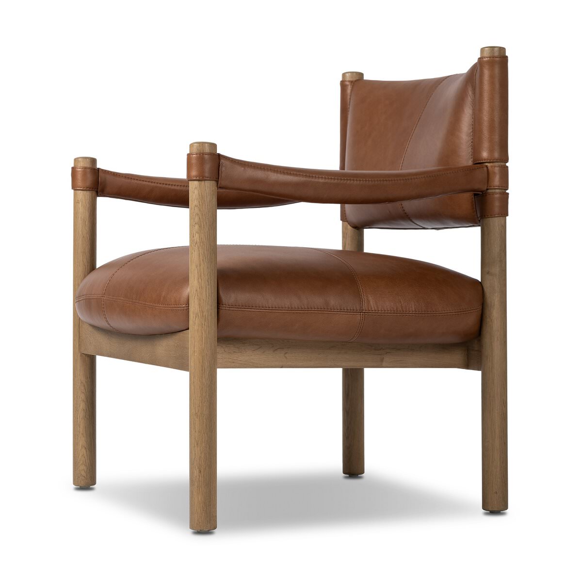 Four Hands Adaline Chair in Sonoma Chestnut on a white background at Addison West