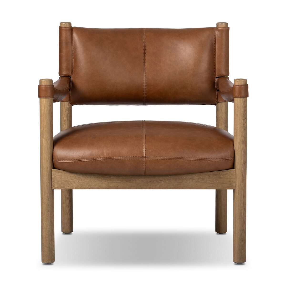 Four Hands Adaline Chair in Sonoma Chestnut on a white background at Addison West