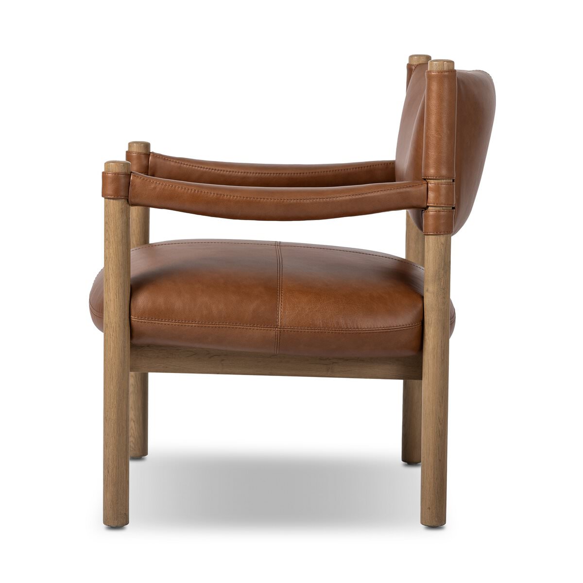 Four Hands Adaline Chair in Sonoma Chestnut on a white background at Addison West