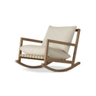Four Hands Aiken Outdoor Rocking Chair in Faye Sand on a white background at Addison West