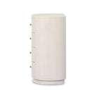 Side of Four Hands Amelia Chest in Ivory Painted Linen on a white background at Addison West