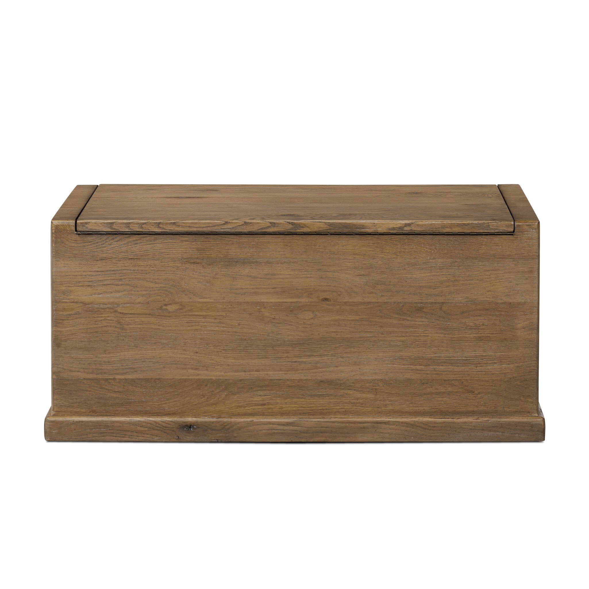 Back of Four Hands Arizona Trunk in Weathered Oak on a white background at Addison West