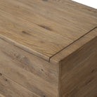 Close up of Four Hands Arizona Trunk in Weathered Oak on a white background at Addison West
