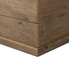 Close up of Four Hands Arizona Trunk in Weathered Oak on a white background at Addison West