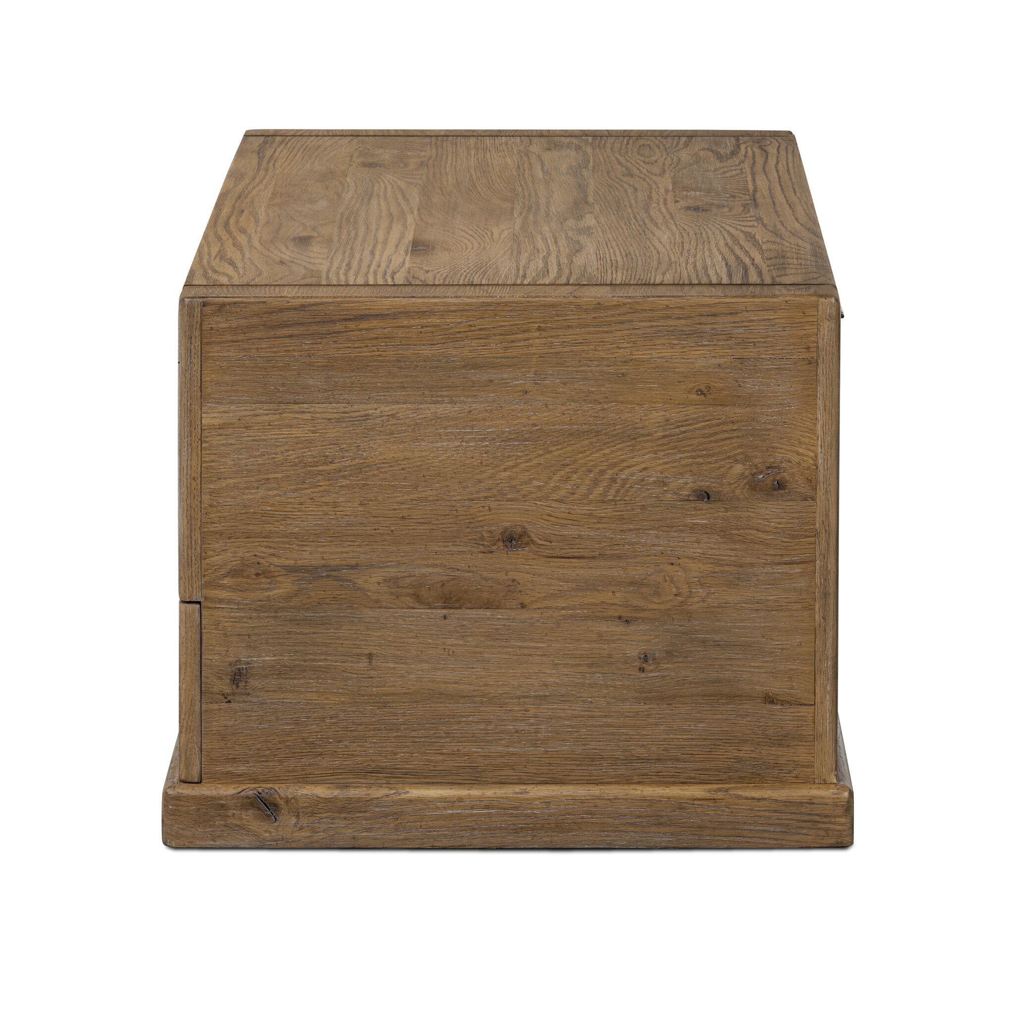 Four Hands Arizona Trunk in Weathered Oak on a white background at Addison West