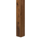 Close up of Four Hands Arturo Console Table in Natural Walnut Veneer on a white background