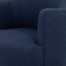 Close up of Four Hands Aurora Swivel Chair in Copenhagen Indigo at Addison West