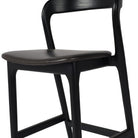Four Hands Bar Stool in Sonoma Black on a white background at Addison West
