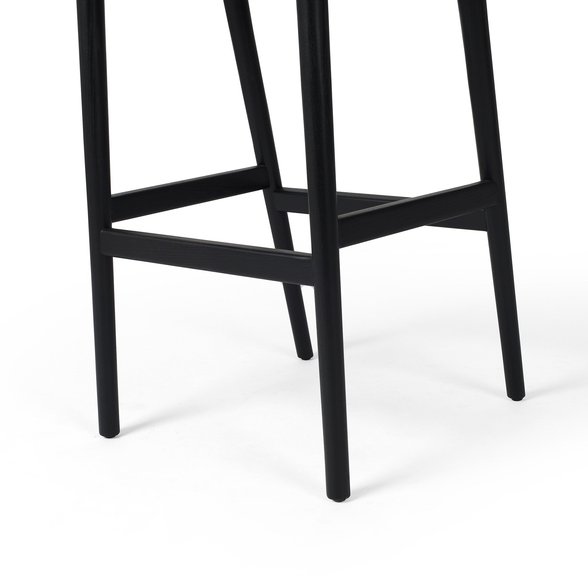 Four Hands Bar Stool in Sonoma Black on a white background at Addison West
