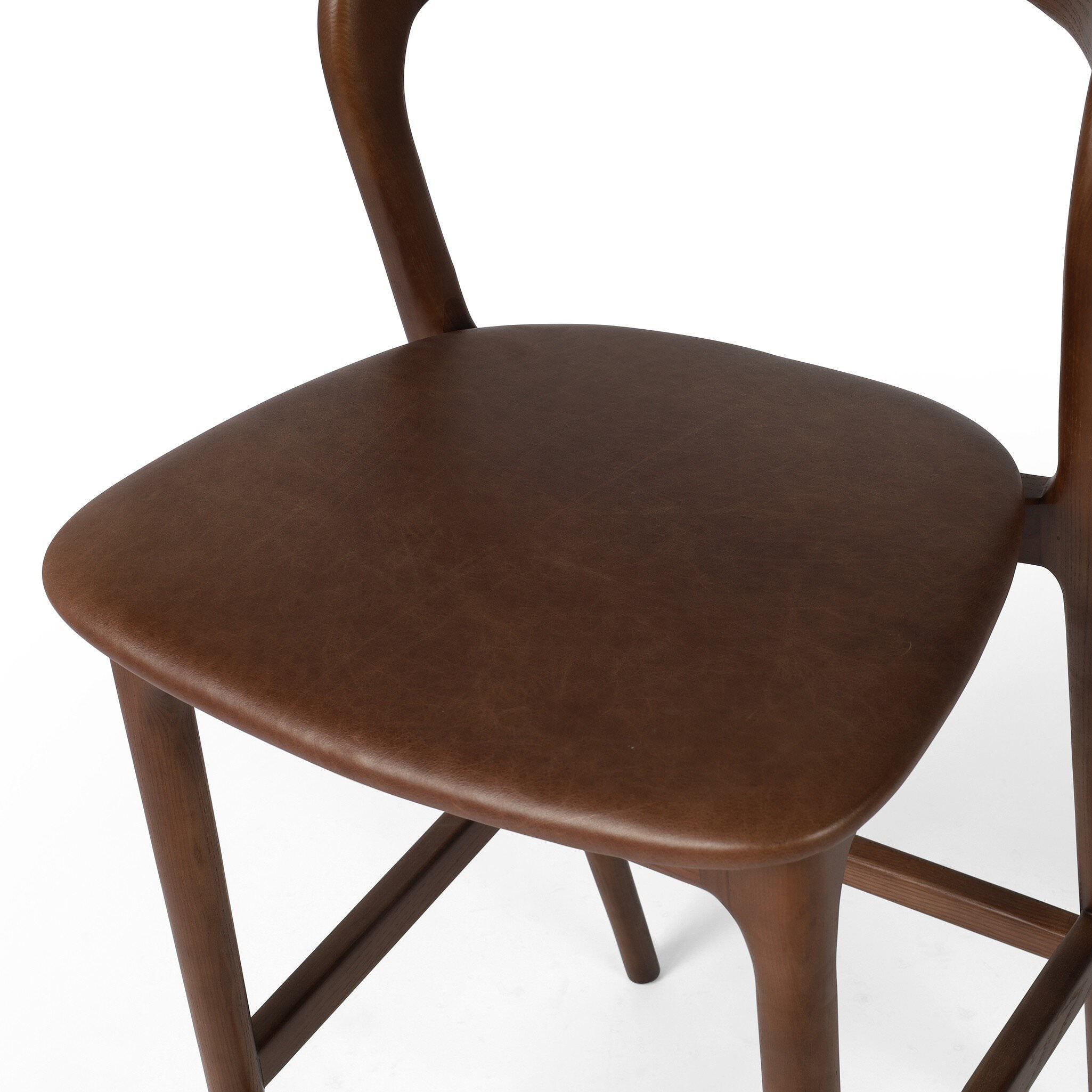 Four Hands Bar Stool in Sonoma Coco on a white background at Addison West