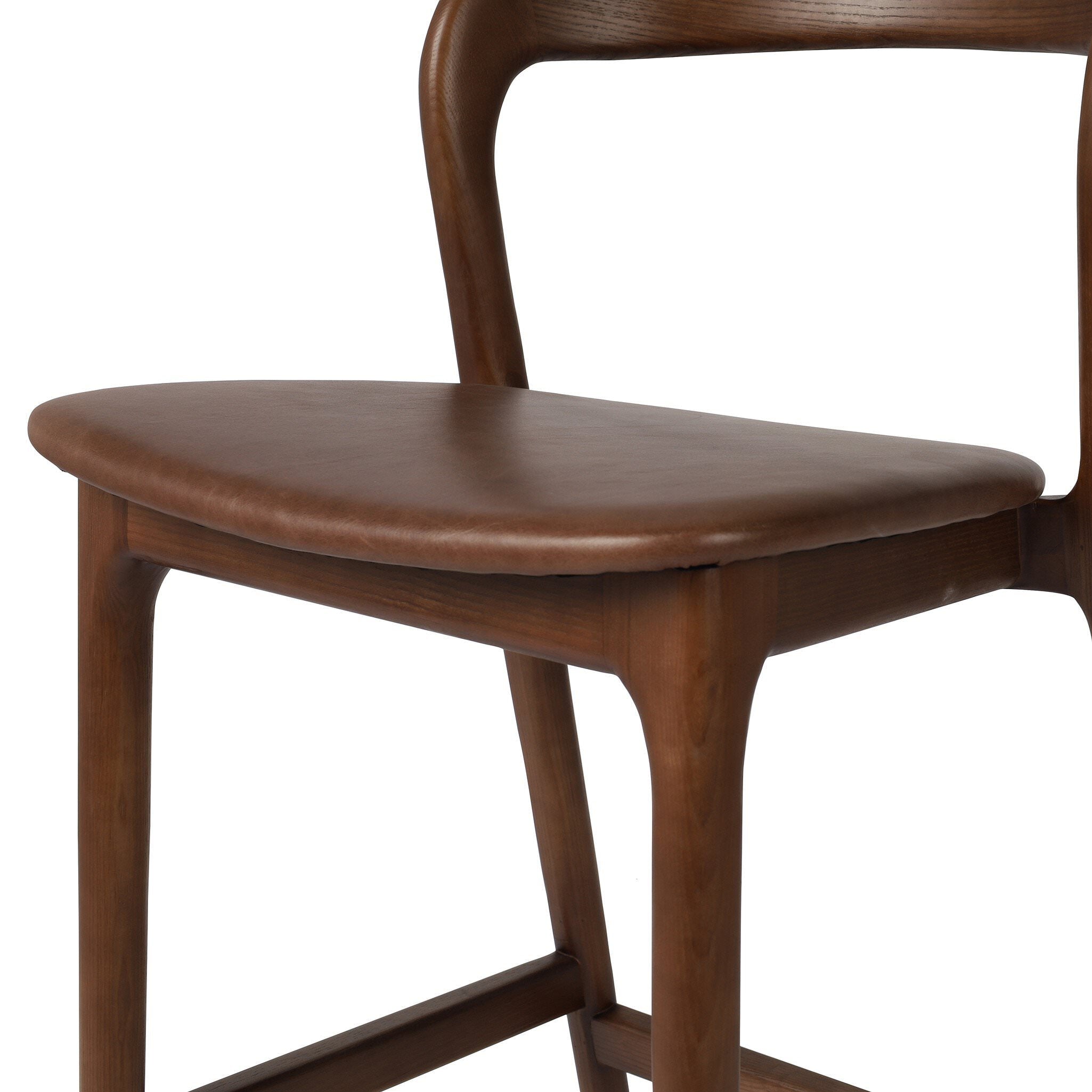Four Hands Bar Stool in Sonoma Coco on a white background at Addison West