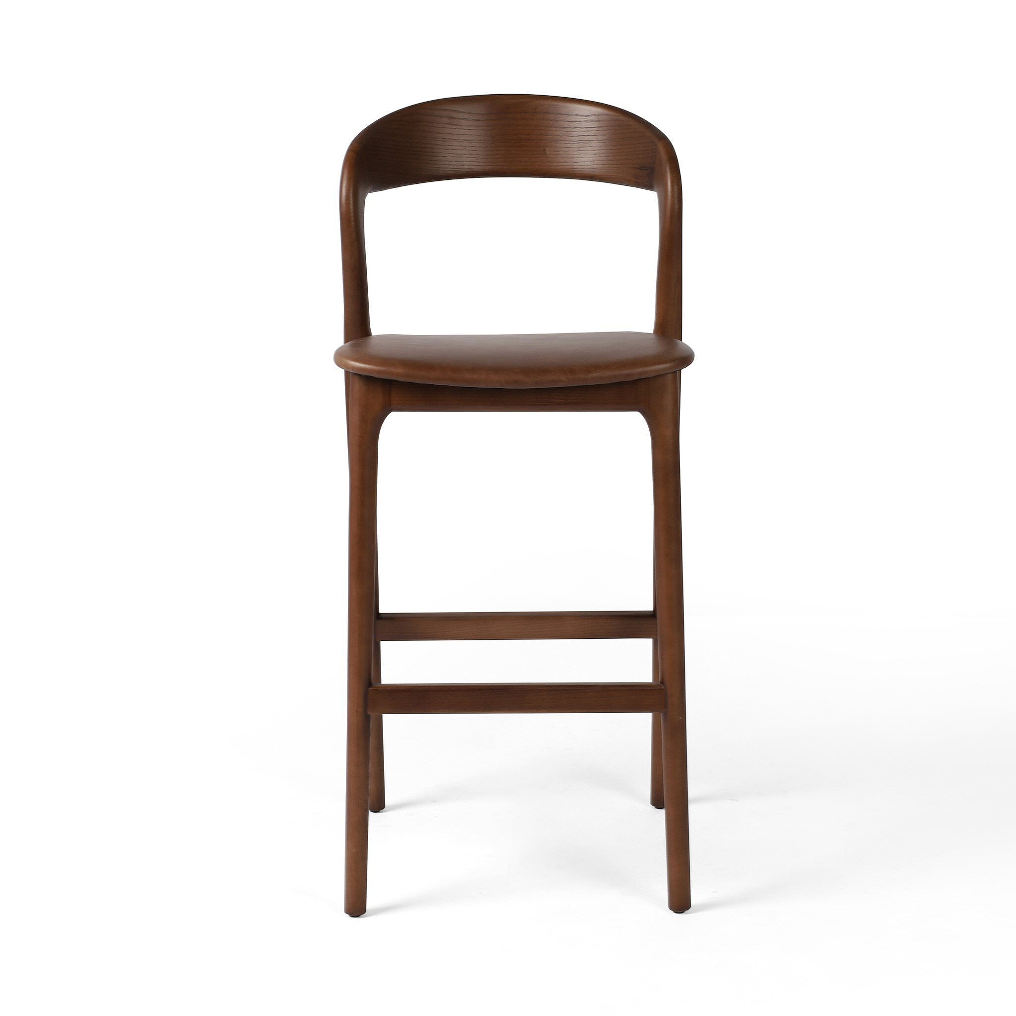 Four Hands Bar Stool in Sonoma Coco on a white background at Addison West
