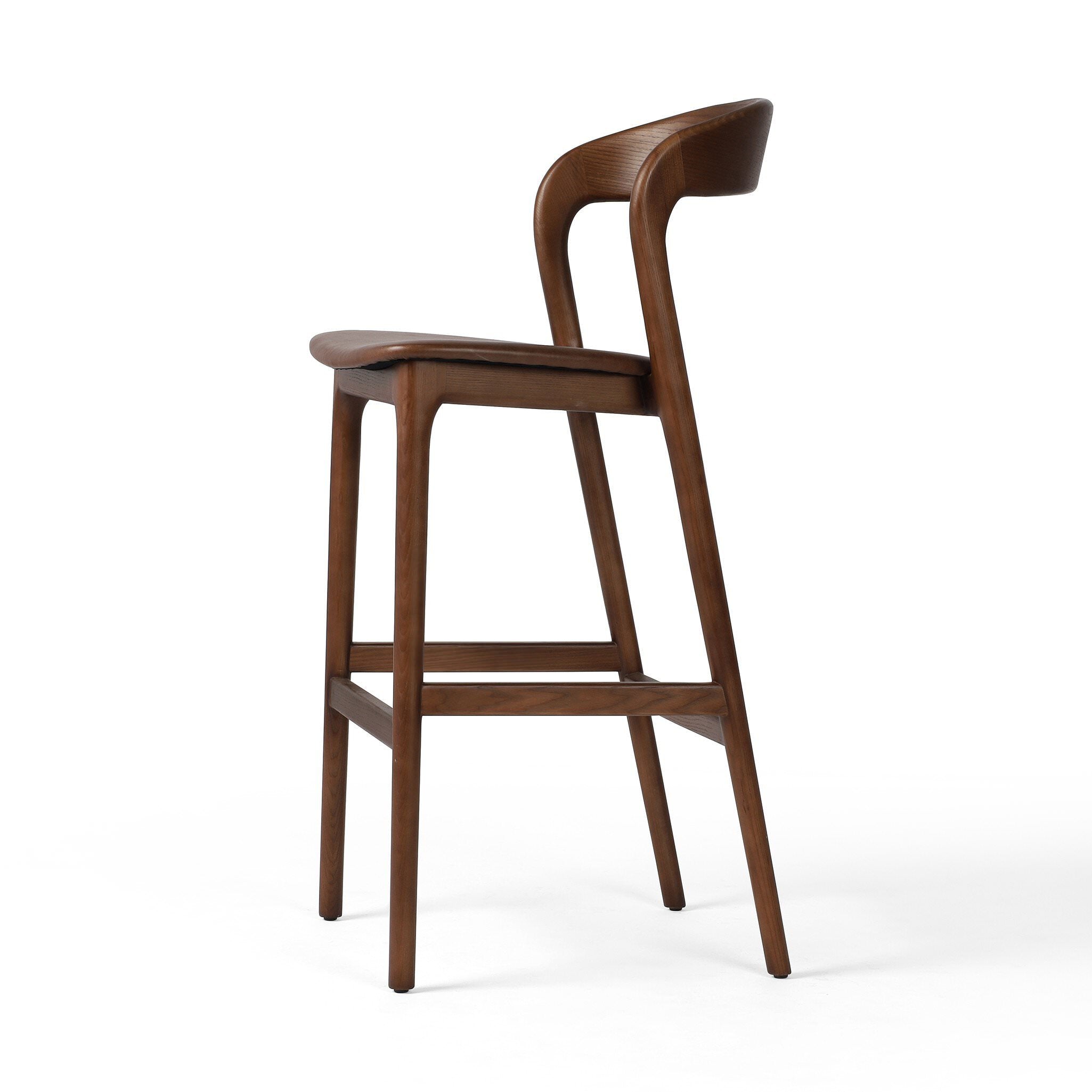 Four Hands Bar Stool in Sonoma Coco on a white background at Addison West