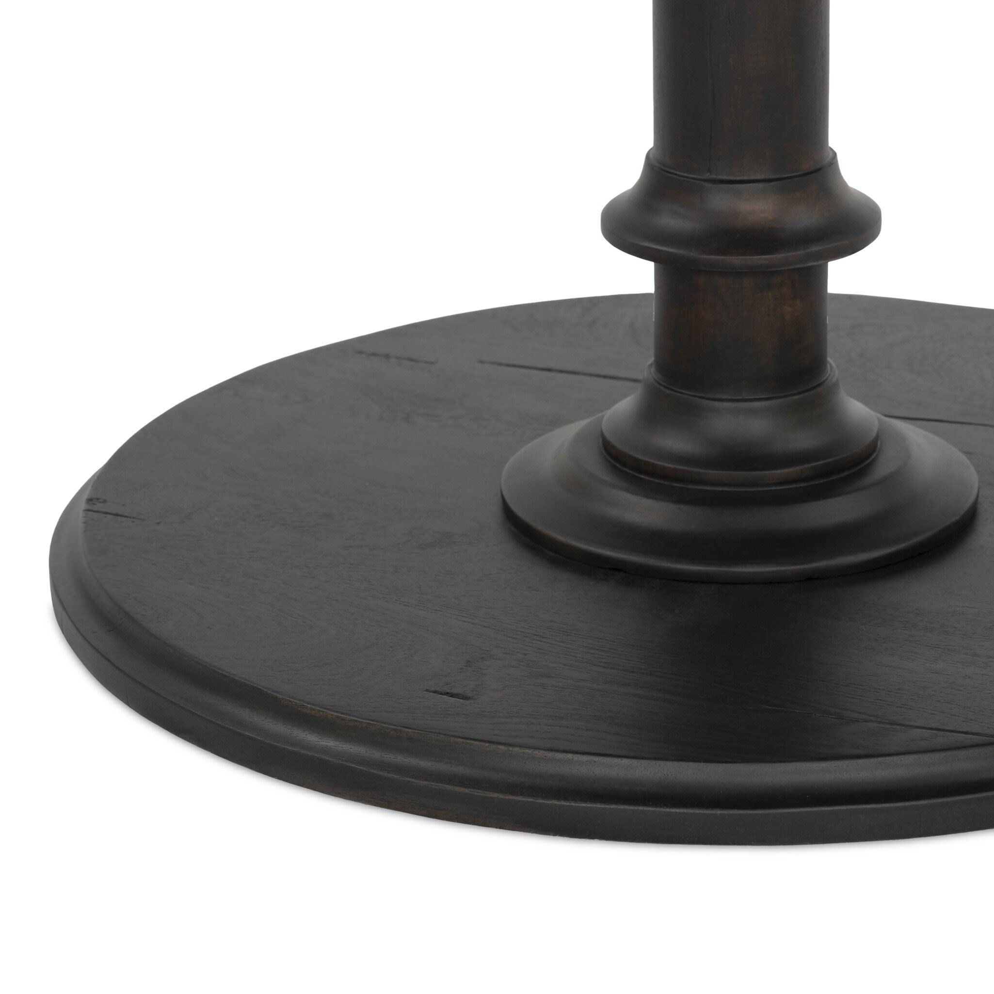 Four Hands Barron End Table in Dark Reclaimed on white background at Addison West.