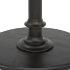Four Hands Barron End Table in Dark Reclaimed on white background at Addison West.