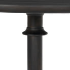 Four Hands Barron End Table in Dark Reclaimed on white background at Addison West.