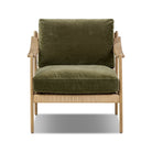 Four Hands Barwin Chair in Surrey Olive on a white background at Addison West