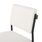 Close up of Four Hands Benton Counter Stool in Fayette Cloud on white background at Addison West.
